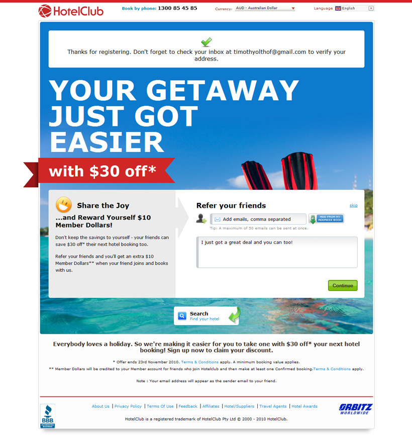 HotelClub flash sale