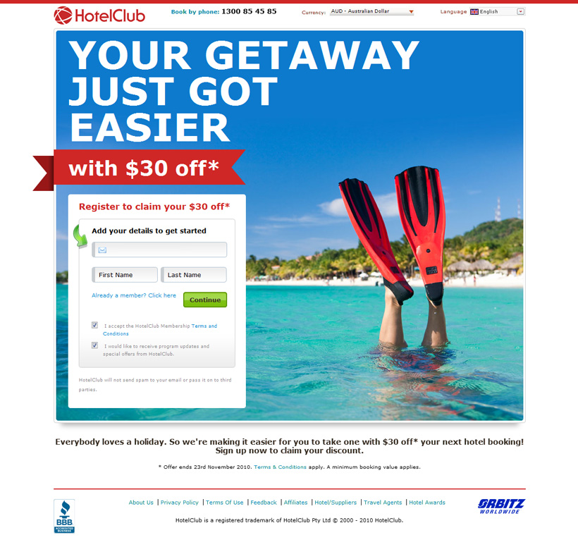 HotelClub flash sale