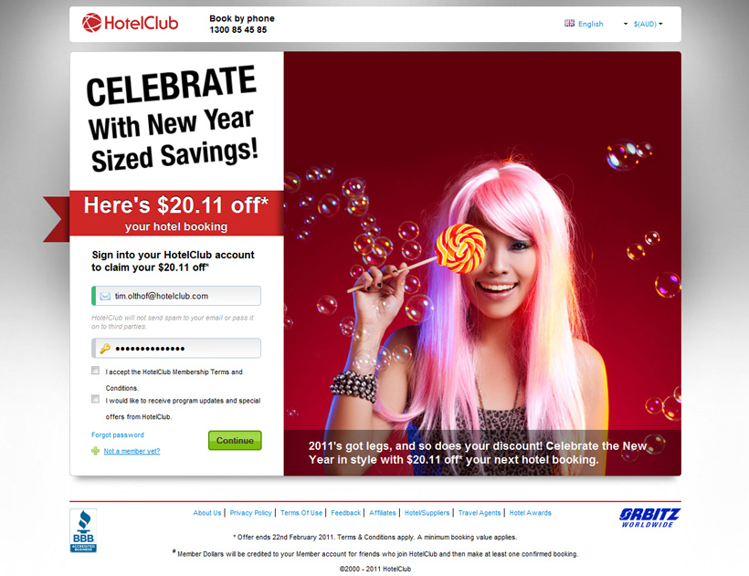 HotelClub flash sale